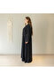 Black Abaya Women – V-Neck, Straight Silhouette - 2