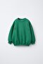 Unisex Kids Green Horse Embroidered Oversized Sweatshirt and Striped Pants Set - 3