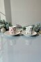 Winter Joy - New Year Special Porcelain Turkish Coffee Cup Set (Set of 2) - 3