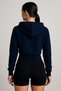 Women's Hooded Zippered Crop Sweatshirt Hoodie Without Laces Premium Fabric - 2
