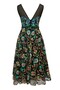 Rochie midi cu broderie Dara - 2