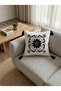 Bohemian Style Single Punch Embroidered 100% Cotton White Fabric Handmade Tassel Detailed Throw Pillow Cover - 2