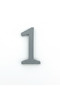 Door Apartment Number 5 cm Silver Adhesive 3D Printing No - 1 One