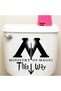 Ministry of Magic This Way |   Toilet Seat Cover Bathroom Wc Sticker 35X30 cm - 2