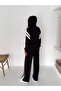 Striped Tracksuit Set - Women's Modal Set - Ka Hooded 238 - 8