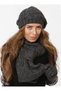 Knitwear Scarf Beanie Gloves Set Winter - 3