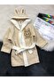 Unisex Children's Labubu Bathrobe - 100% Organic Cotton - 3
