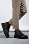 Black Daily Waterproof Stitched Guaranteed Premium Durable Non-Slip Rubber Sole Men's Boots - 3