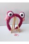 Hearted Frog Eyed Children's Crown Pink Plush Girl's Crown - 5