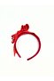 New Year Red Big Ribbon Christmas Crown Hair Accessory – Premium Handmade Design - 6