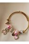 Charm Bracelet Teddy Bear Pink Gold Bracelet - 5