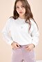 Dusty Rose Striped Detail Wide Leg Embroidered Girl Oversized Tracksuit Set 23458 - 4