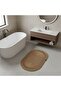 Wicker Tricot Jute Mat - 60X100 cm Washable Natural Oval Mat