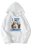 Unisex Oversized (White) I Eat Cement Hoodie (White)