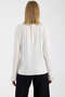Corded Fabric Knitwear Sweater with Piece Detail - Bone - 5