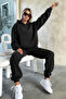 Women's Hoodie High Waist Winter Tracksuit Set Elasticated - 3