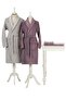 Happy Set 5 Piece Family Bathrobe Set-Camellia Gray Plum - 2