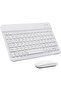 YU WELL Ultra-Slim Bluetooth Keyboard and Mouse Combo (White)