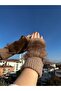 Women's Plush Half-Finger Gloves – Plush Wrist Winter Model - 5