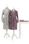 Happy Set 5 Piece Family Bathrobe Set-Camellia Gray Plum