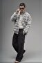 Oversized Zipper Closure Mock Neck Unlined Plush Jacket