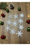 Snowflake Christmas Ornament – Christmas Tree Ornament – White (10 Pieces) - 2