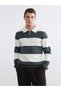 Lcw Vision Polo Neck Striped Men's Knitwear Sweater