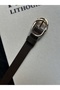 2-Piece Splice Double Ring Pattern Women's Gold Buckle Belt Jacket Belt Dress Belt Trouser Belt - 2