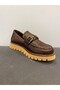 Genuine Leather Printed Buckle Women's Casual Daily Shoes - 3