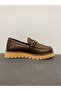 Genuine Leather Printed Buckle Women's Casual Daily Shoes - 4