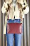 Bordo Vegan Magnetic Closure Large Size Daily Shoulder Bag and Handbag with Strap - 4