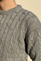 Crew Neck, Hair Knit, Regular, Comfortable Fit, Winter, Knitwear Knitted Sweater 25Pltk19 - 5