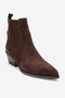 Julieta Brown Suede Genuine Leather Women's Western Boots - 3
