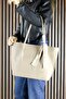 Kum Vegan Magnetic Closure Large Size Daily Shoulder Bag and Handbag with Strap - 2