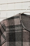 Women's Plus Size Stretch Fabric Crew Neck Plaid Soft Sweater Mom Blouse - 5