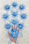 Brooch Baby Blue Bundle Ornament Bride Groom Dowry Wedding Engagement Convoy Bride Car Circumcision Henna Ornament 5 Pieces
