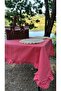 Roza Gingham Ruffled Tablecloth Red - 2