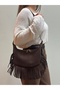Mave Women's 100% Genuine Nubuck Leather Shoulder Bag – Detailed Stylish Design Suede Hand and Shoulder Bag - 2