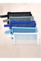 Pencil Case Transparent Mesh Washable Mesh Pen Holder - Black - 6