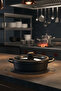 Arista 5 Piece Ceramic Cast Iron Cookware Set Black (Made in Turkey) - 2