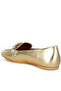Women Metallic Diamante Strap Loafers in Gold - 3