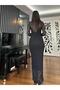 Black Long Lace Dress - 7