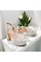 Bridal Shoes, Platform Heel Bridal Shoes, Genuine Leather Bridal Shoes - 3