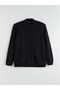 Lcwaikiki Classic Black Standard Fit Stand Collar Men's Knitwear Cardigan - 5