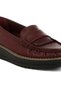 Women Fringed Nubuck Loafers in Burgundy - 4