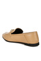 Women Horsebit Embellished Loafers in Tan - 3