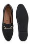 Women Black Semi Casual Faux Leather Loafers - 5