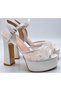 Bridal Shoes, Platform Heel Bridal Shoes, Genuine Leather Bridal Shoes - 5