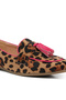 Women Micro Suede Tassel Loafers in Leopard - 5