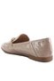 Women Taupe Faux Leather Semi Casual Loafers - 3
